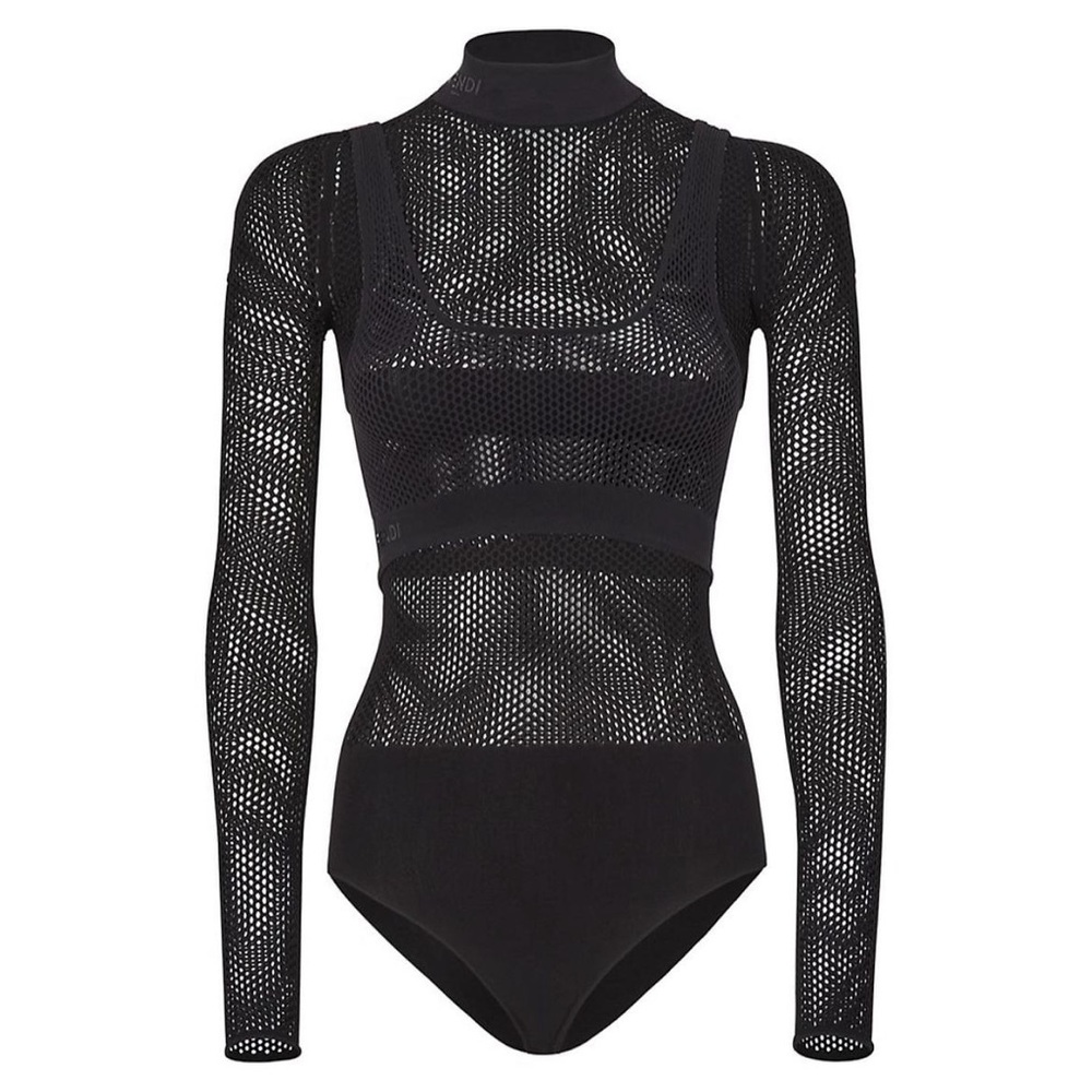 FENDI Mock Neck Turtleneck Bodysuit 🖤 - Picture 6 of 13